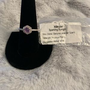 Lavender quartz ring. Size 10